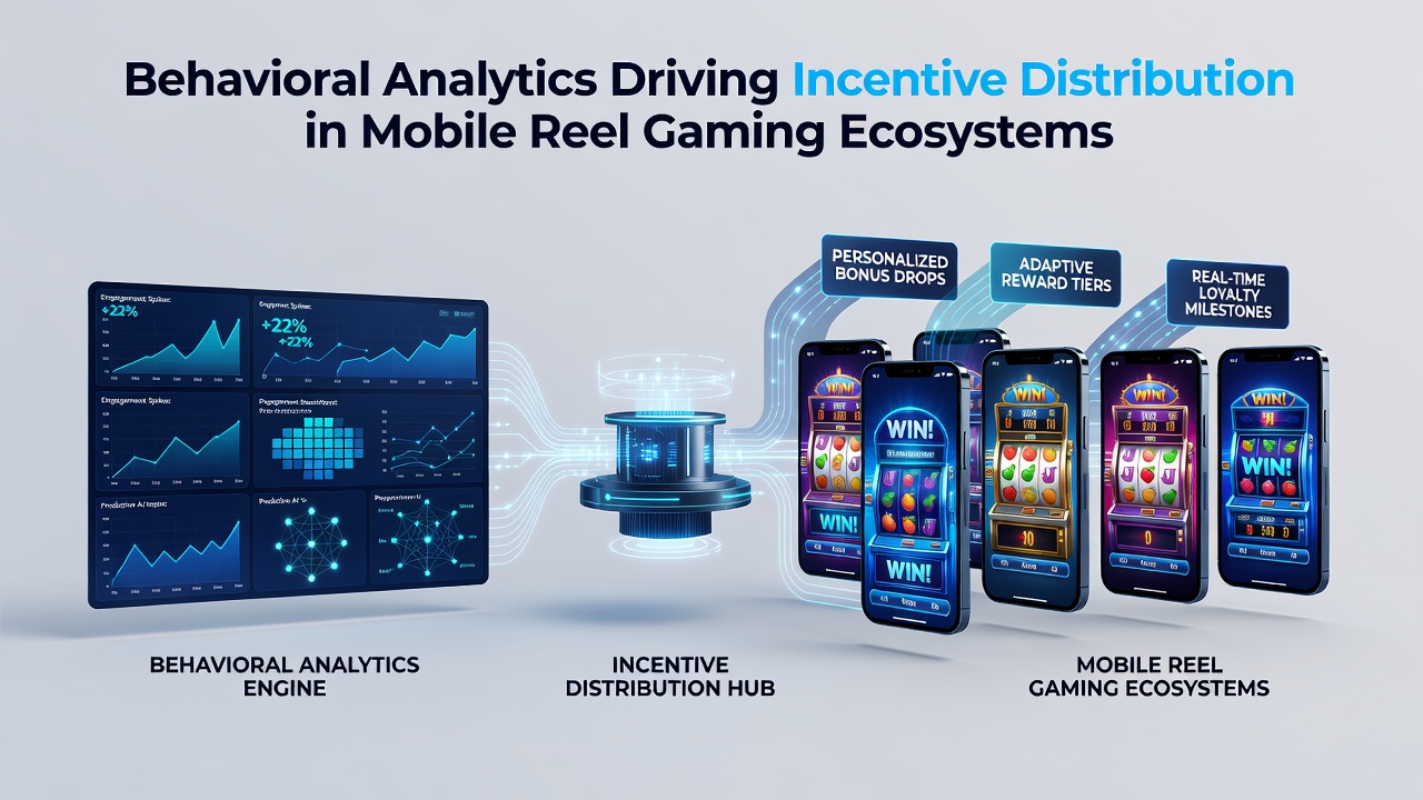 Dashboard view of behavioral analytics metrics used to distribute incentives in mobile reel gaming platforms