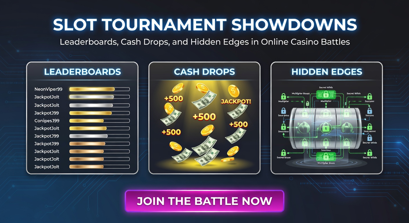 Dynamic cash drop animation over a crowded slot tournament interface, with coins raining down on leaderboards amid flashing lights and player avatars