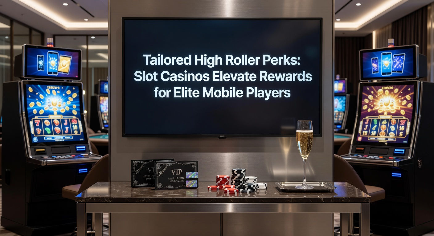 Elite mobile players enjoying customized high-stakes slot sessions on premium devices, surrounded by luxury perks like private jets and exclusive lounges